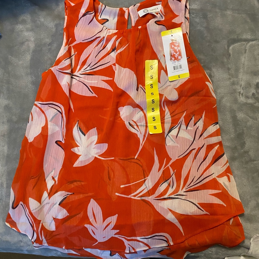 Cristina B. Sleeveless Top- Size Small - Picture 4 of 5